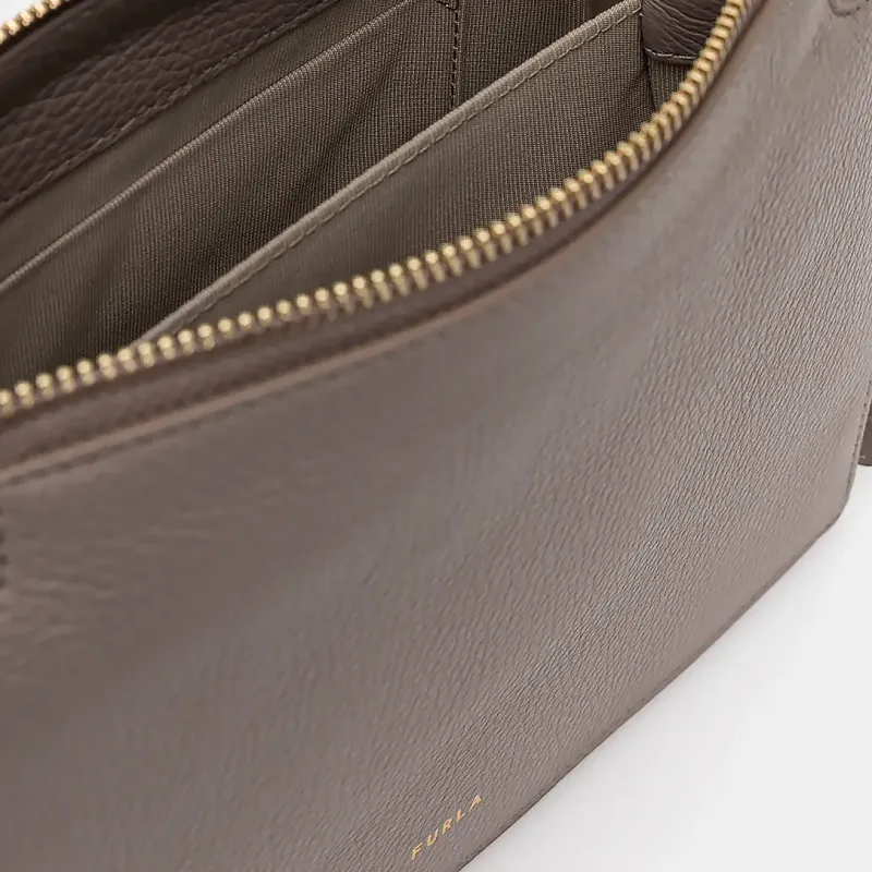 Furla Leather Shoulder Bag Women's Brown-4