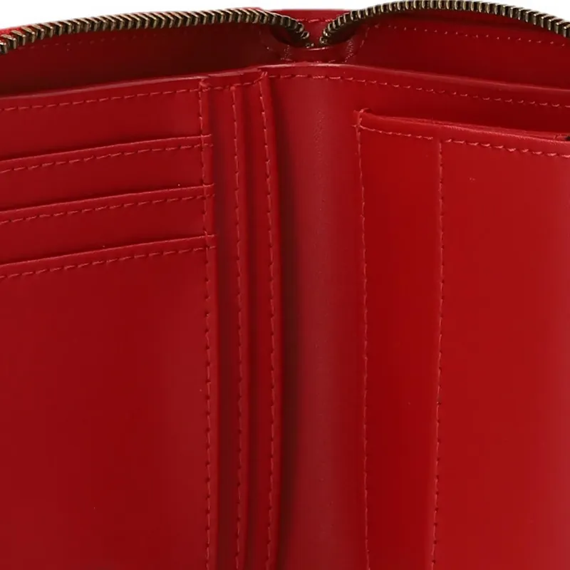 PINKO Taylor Leather Wallet Women's Red-3