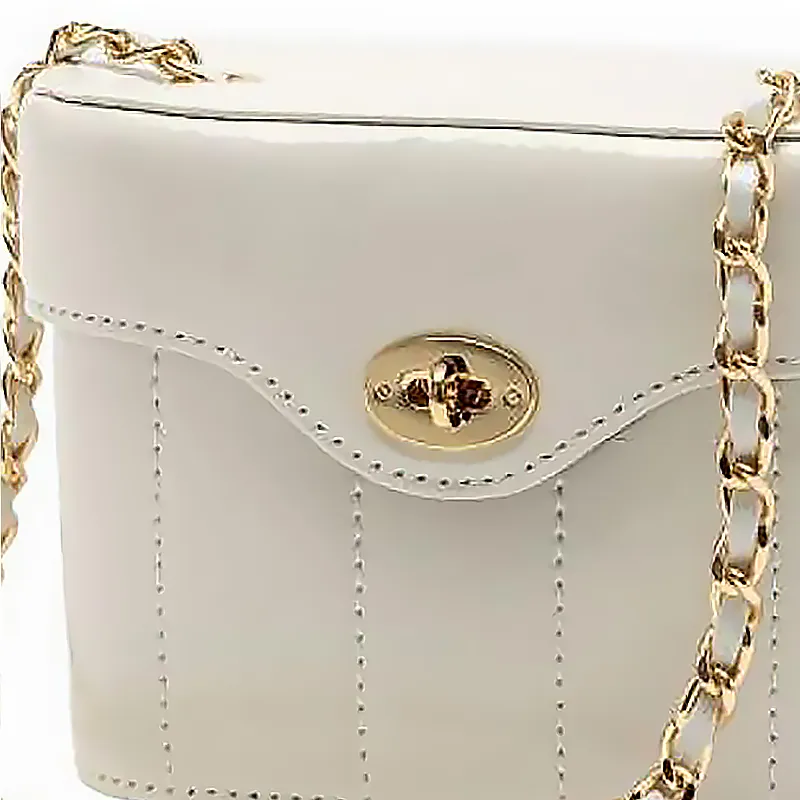 CARDINAL RED Cow Leather Box Bag, Crossbody Bag, Shoulder Bag Regular Women's White-4