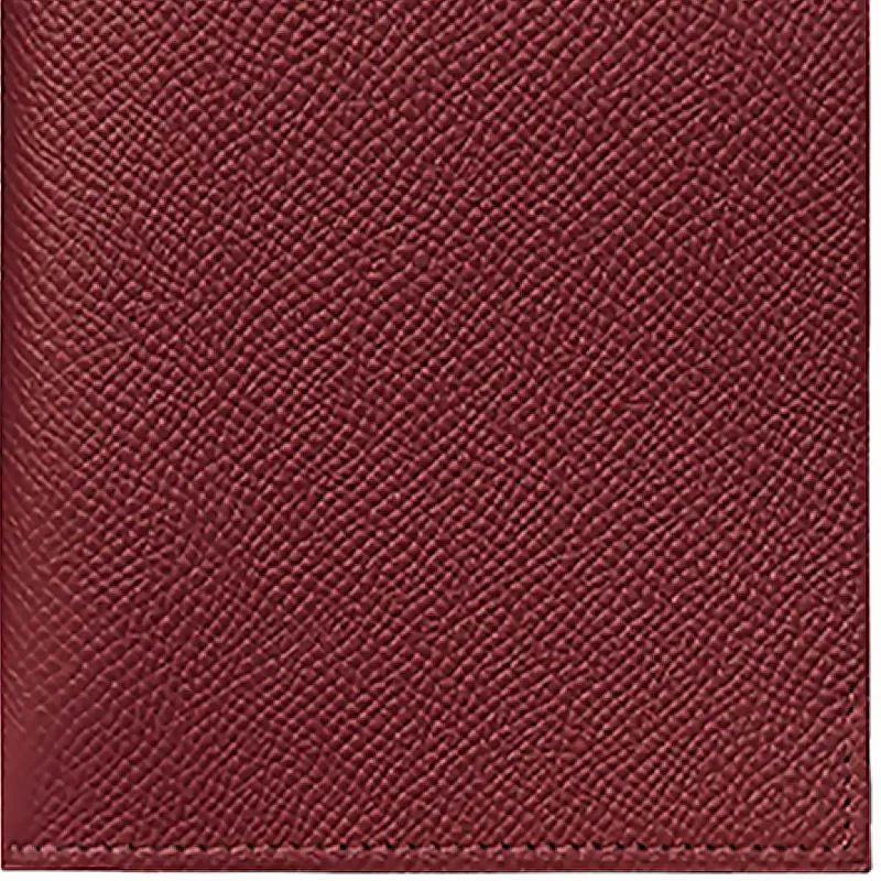HERMES Tarmac Cow Leather Passport Wallet Women's Hermes Red-2