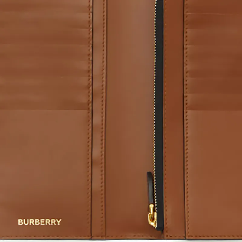 Burberry Cow Leather Wallet Men's Brown-4