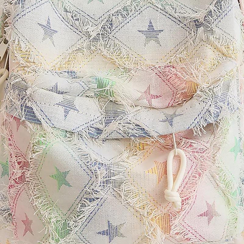 H YXIANG Canvas Backpack Women's Multicolor-7