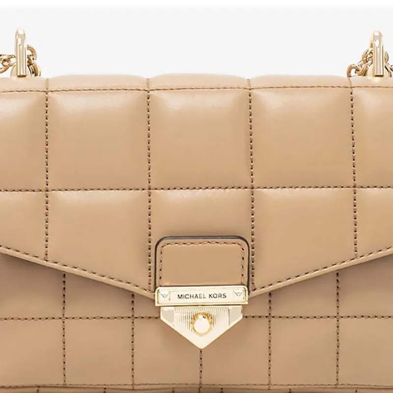 MICHAEL KORS SohoMICHAEL KORS Handbag Collection Sheepskin Crossbody Bag, Shoulder Bag Trumpets Women's Camel-4