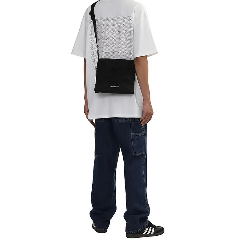 Carhartt WIP Polyester Shoulder Bag, Crossbody Bag, Handbag Regular Men's Black-4