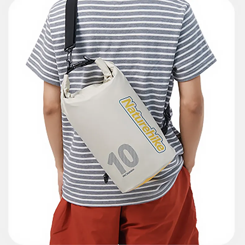NATUREHIKE 10L Backpack Double Shoulder Outdoor Bag Polyester Hershel White Unisex-3