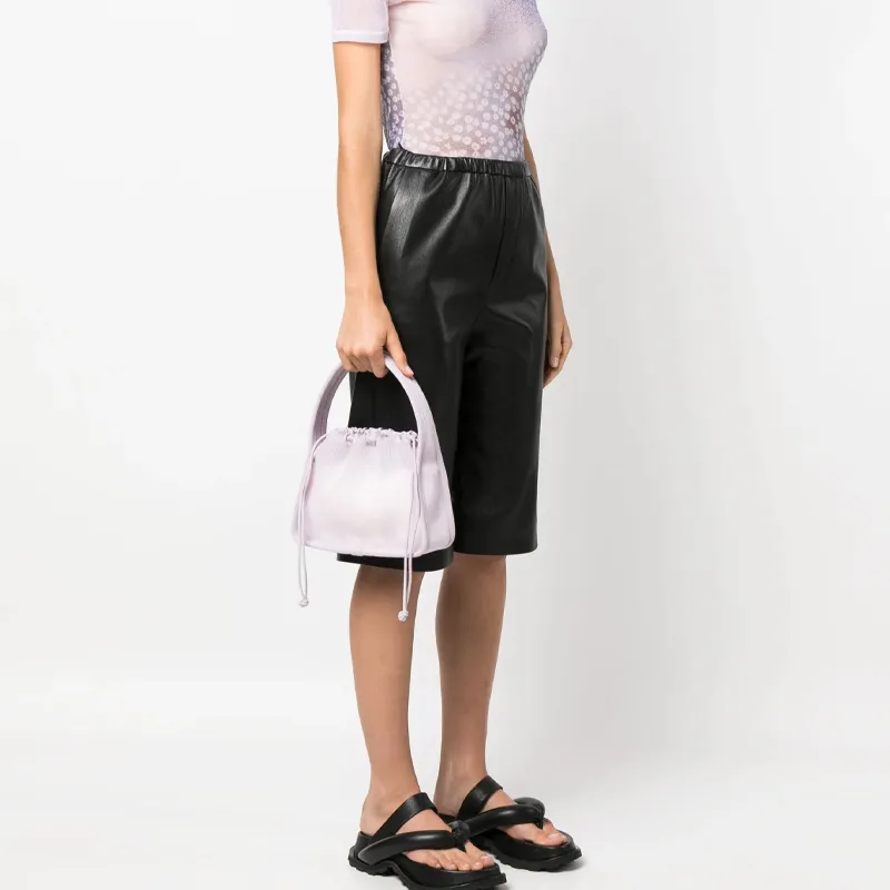 Alexander Wang Ryan Polyester Shoulder Bag, Handbag Small Size Women's Light Purple-6