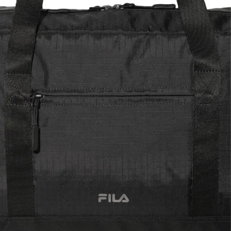 FILA Nylon Gym Bag Medium Size Unisex Black-3