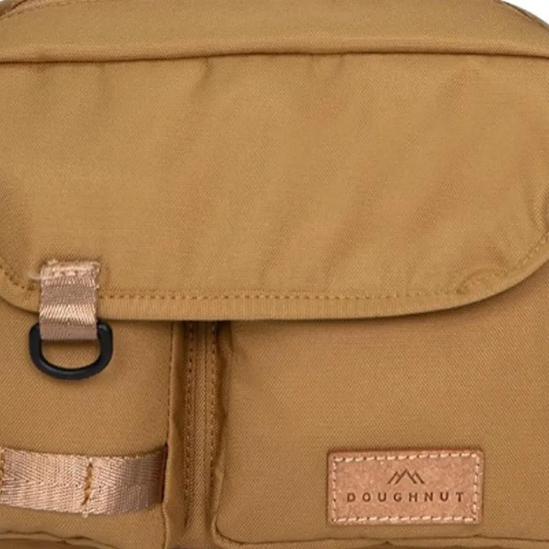 Doughnut Recycled Material, Polyester Shoulder Bag, Crossbody Bag Regular Unisex Camel-3