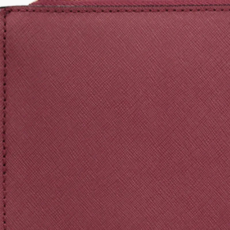Kate Spade Cow Leather Clutch, Crossbody Bag Women's Maroon-7