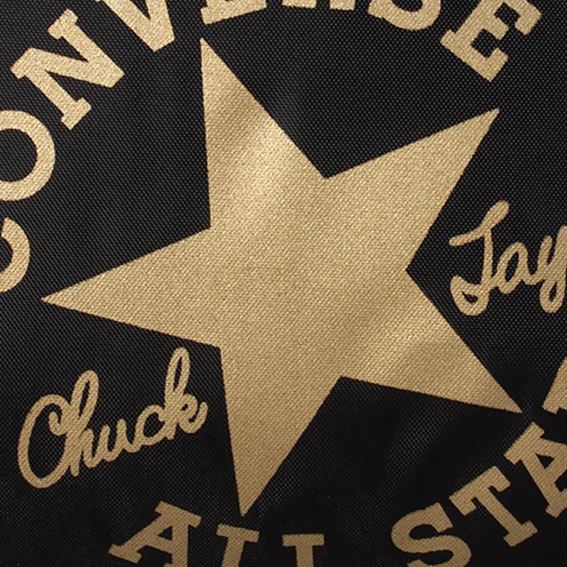 Converse Polyester Portable Shoe Bag Small Size Unisex Black & Gold-4