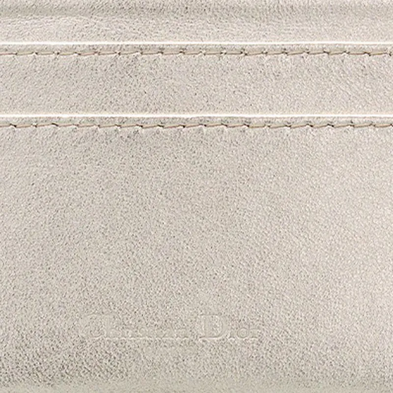 DIOR Lady Dior Sheepskin Wallet, Card Holder Women's Gold-3