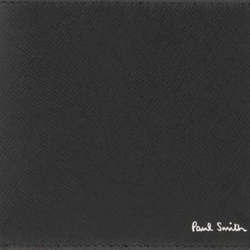 Paul Smith Sheepskin Wallet Men's Black-4