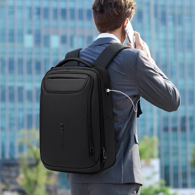 FENRUIEN Oxford Backpack Men's Black-1