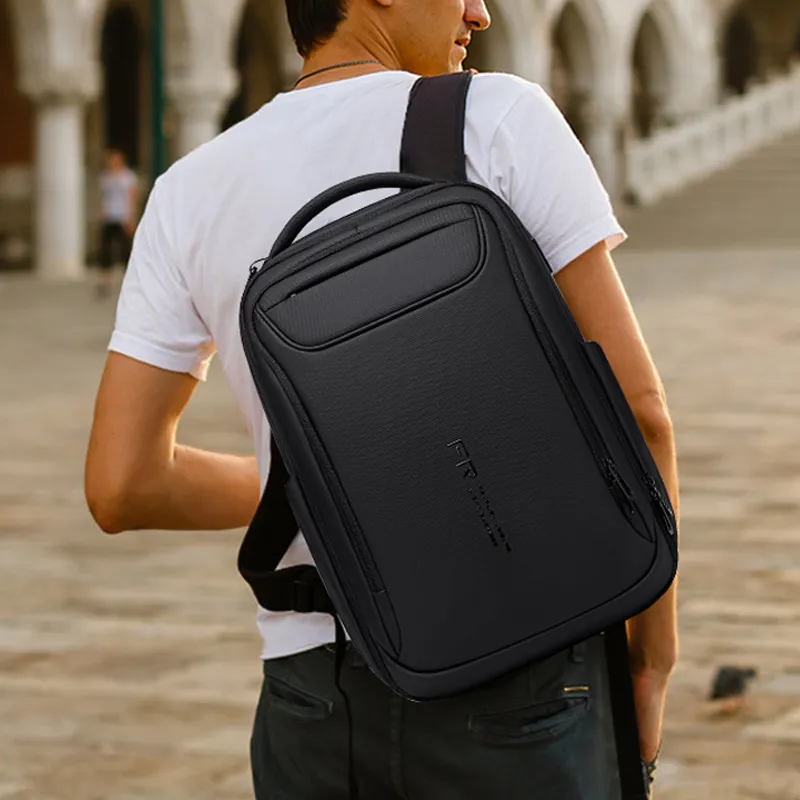 FENRUIEN Oxford Backpack Men's Black-2