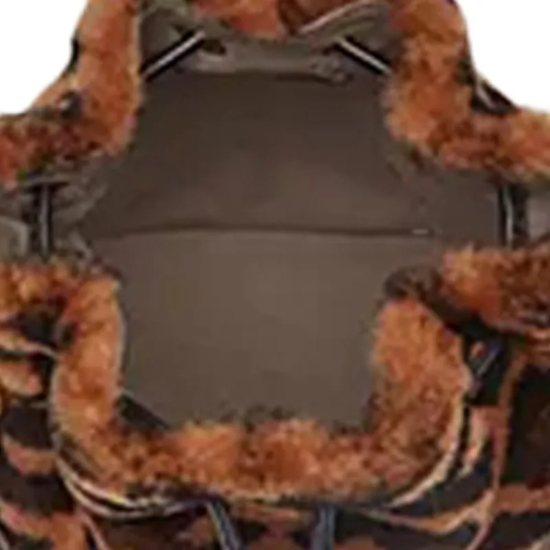 FENDI Mon Tresor Mini Bag In Brown Sheepskin Brown-3
