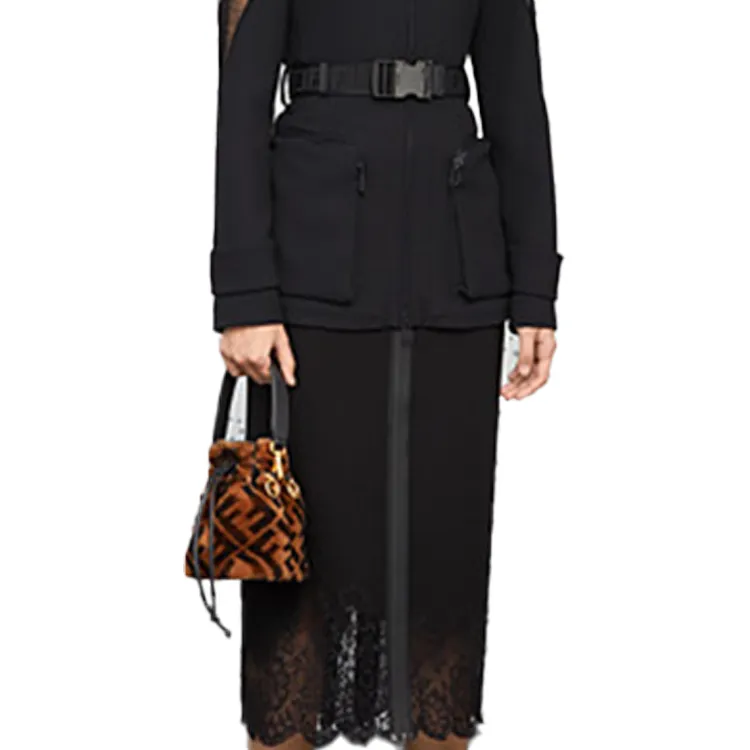FENDI Mon Tresor Mini Bag In Brown Sheepskin Brown-5