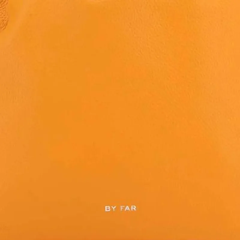 By Far Cow Leather Handbag Shoulder Bag Women's Orange-3