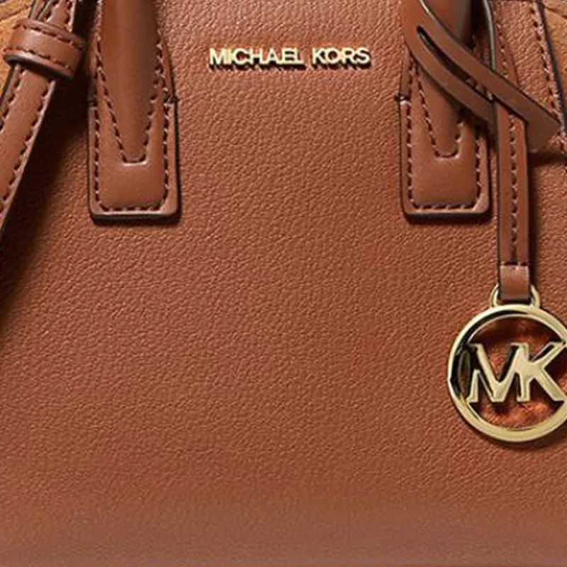 MICHAEL KORS Avril Extra Small Leather And Suede Satchel-3