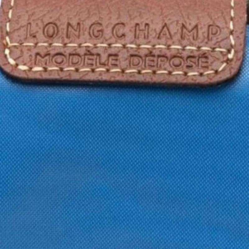 LONGCHAMP Polyamide With Canvas And Leather Trim Wallet Coin Purse Regular Women's Cobalt Blue-3