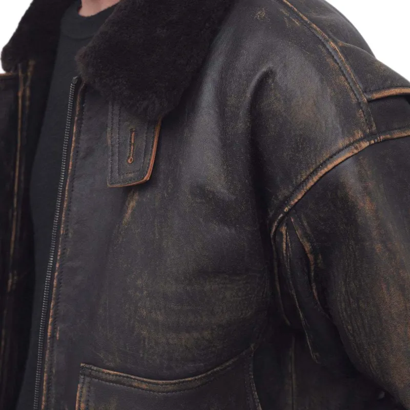 THE ROW SS24 Leather Jacket Men's Black-5