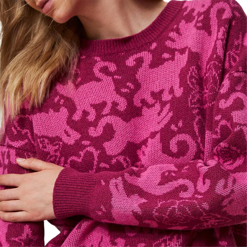 Twinset Patterned Jacquard Sweater-4