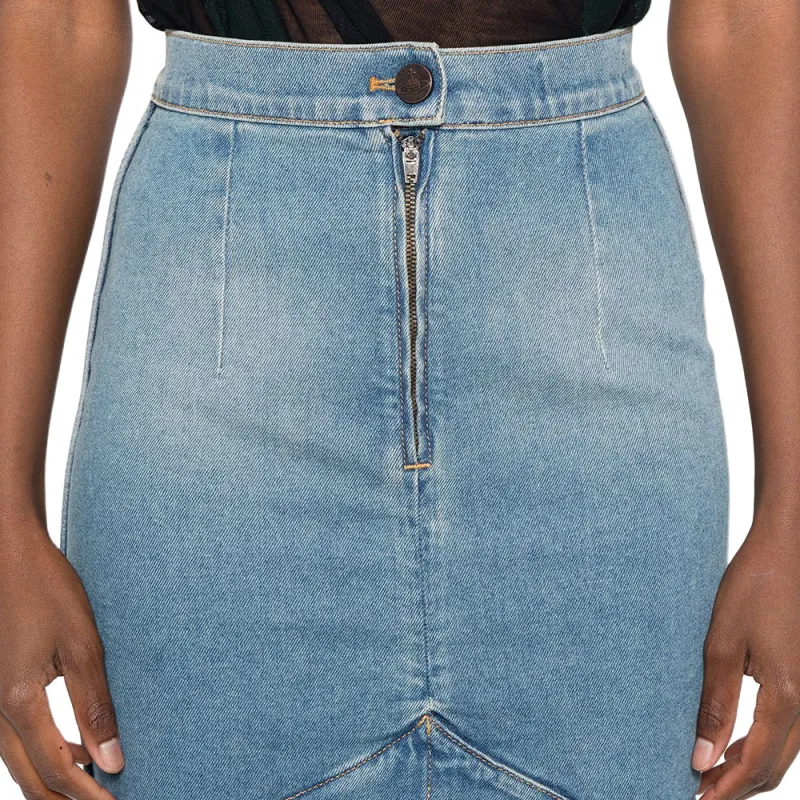 Vivienne Westwood Orb Logo Embroidered Asymmetric Skirt-4