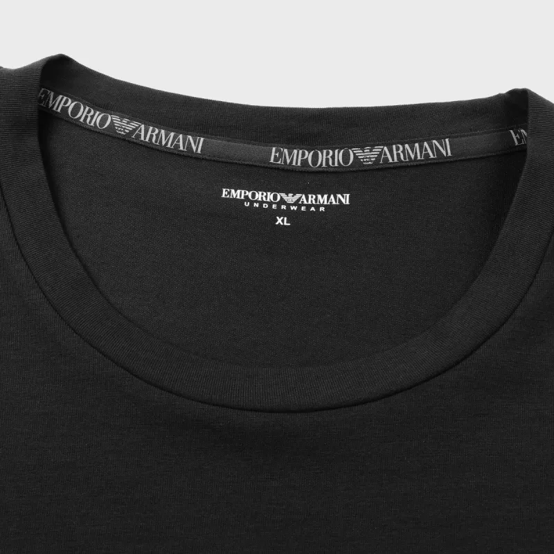 EMPORIO ARMANI FW24 Casual Sportswear Men's Black-5