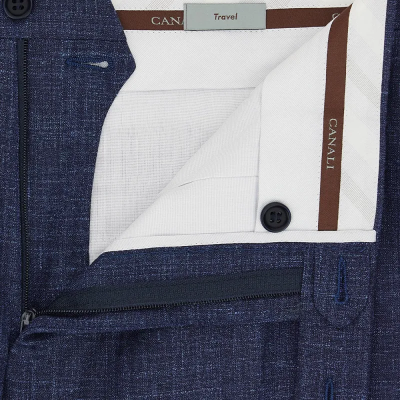 CANALI FW24 Suit Trouser Men's Blue-3