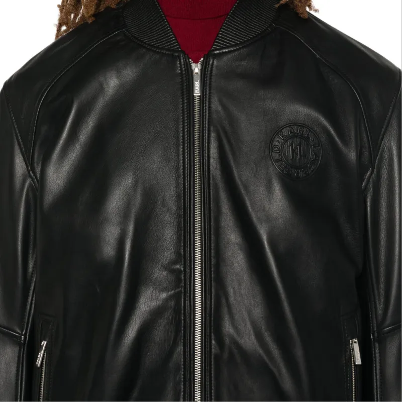 KARL LAGERFELD / Karl Lagerfeld Jeans Leather Jacket-4