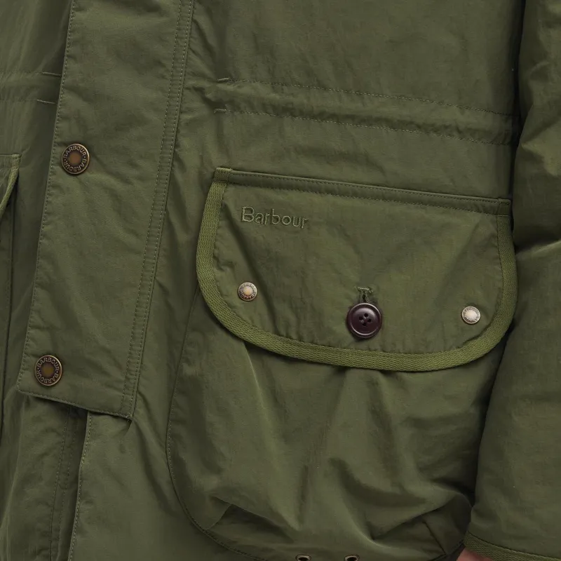 BARBOUR FW24 Puffer Jacket Men's Olive Green-5