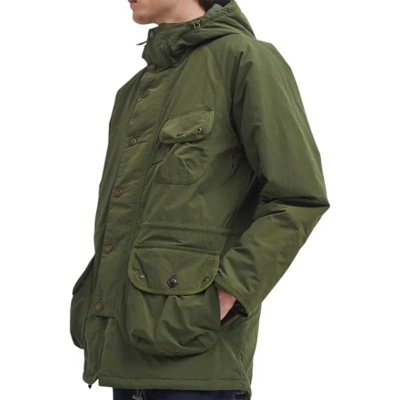 BARBOUR FW24 Puffer Jacket Men's Olive Green-4