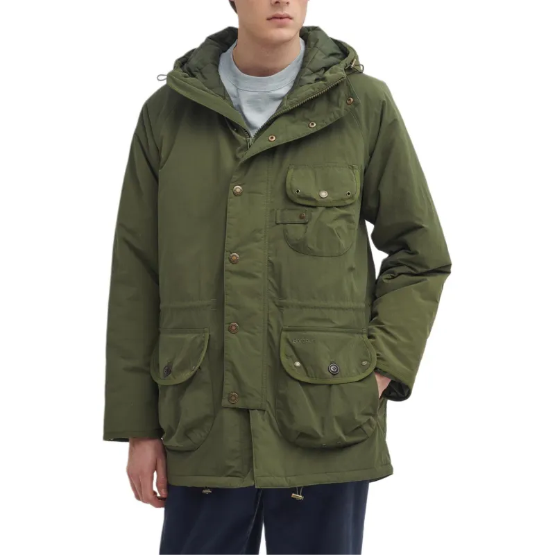 BARBOUR FW24 Puffer Jacket Men's Olive Green-1