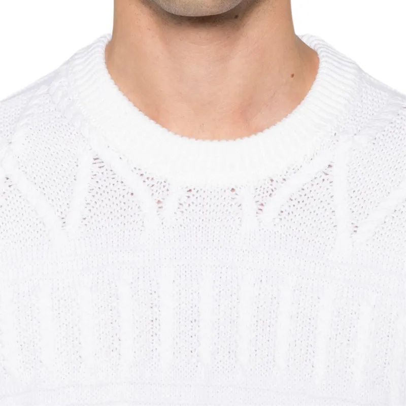 Ermenegildo Zegna Crewneck Cable Knit Jumper-4