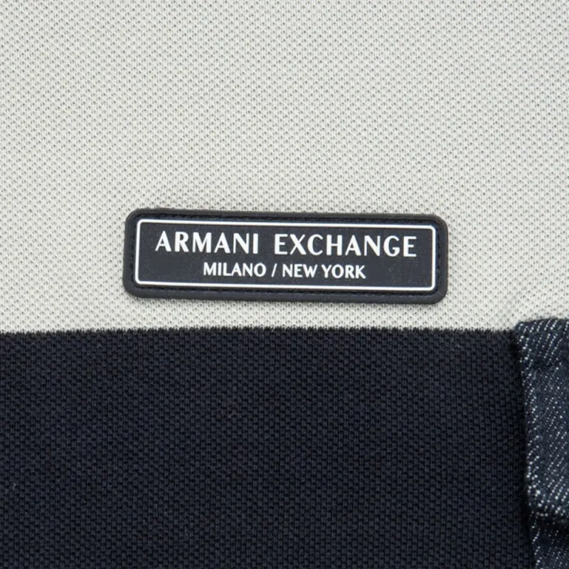 ARMANI EXCHANGEAE SS23 T Shirt Men's Gray Navy Blue-3