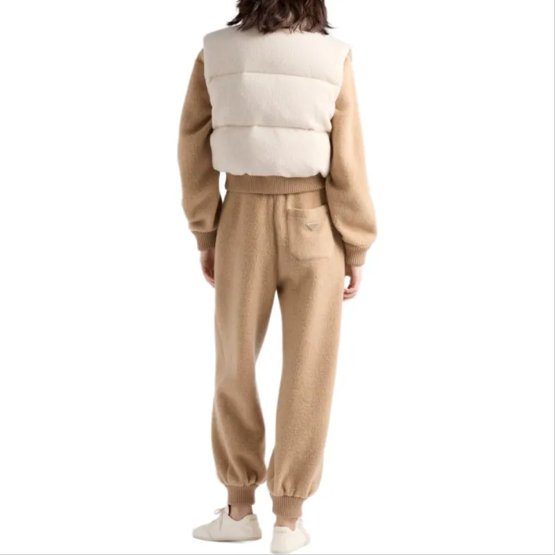 PRADA Logo embroidered Down Vest-2