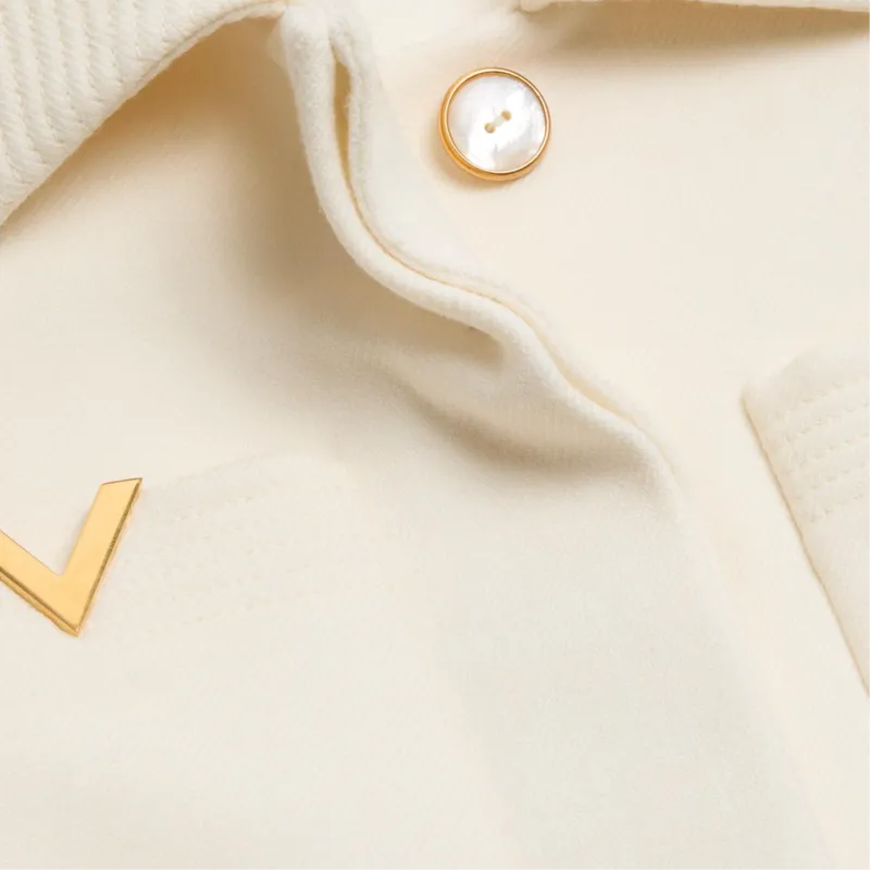 Valentino Drill Double breasted Coat-8