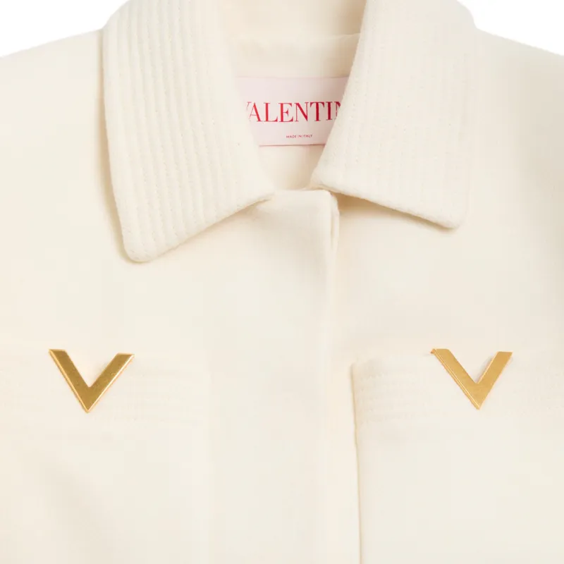 Valentino Drill Double breasted Coat-5