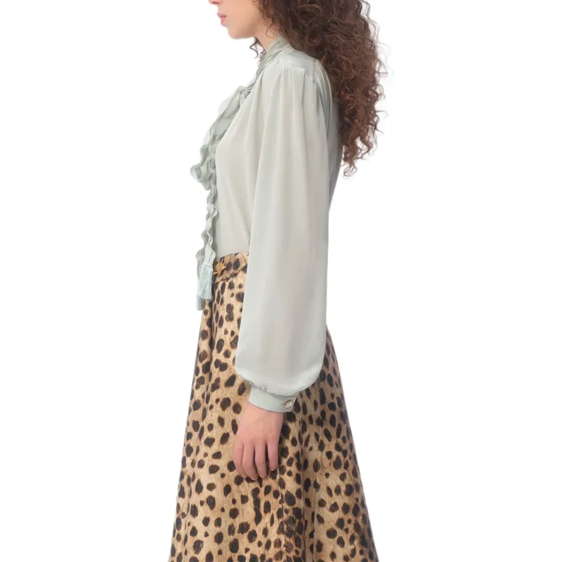 Valentino Ruffled Straight Hem Shirt-3