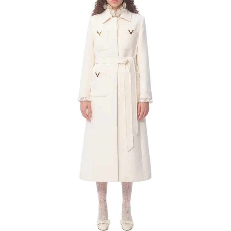 Valentino Drill Double breasted Coat-1