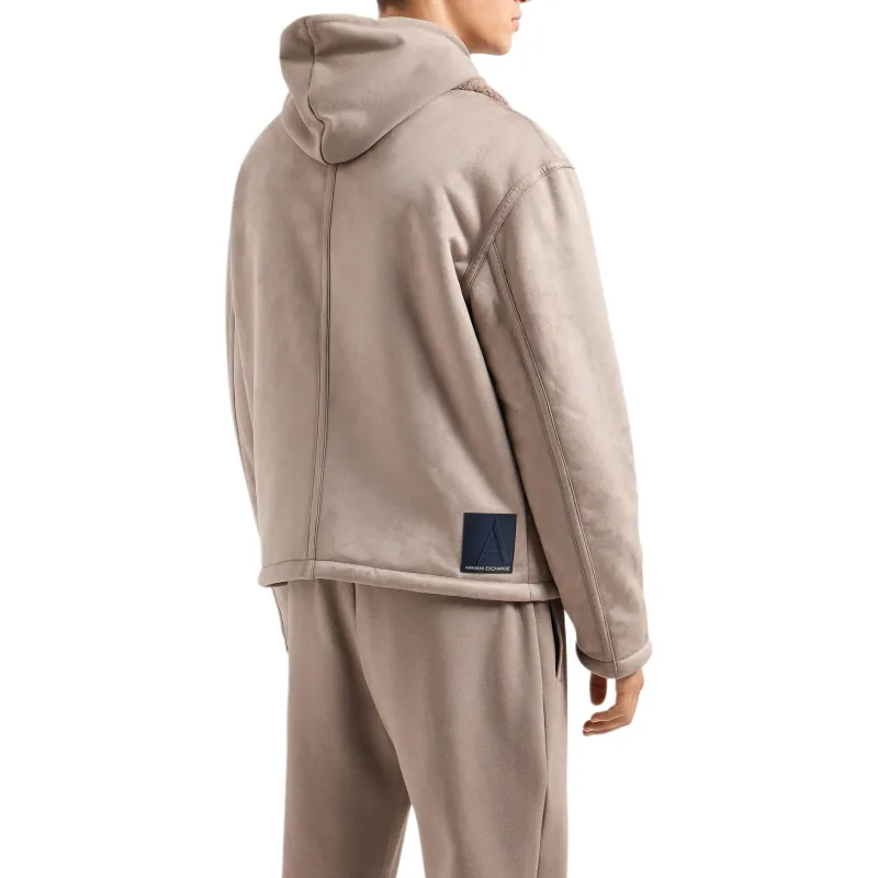 ARMANI EXCHANGE Shearling collar Jacket-3