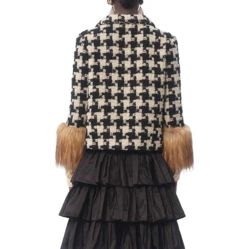 Valentino Straight Hem Tweed Jacket-3