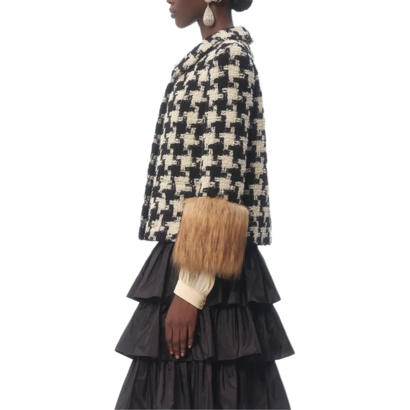 Valentino Straight Hem Tweed Jacket-4