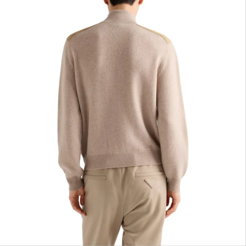 PRADA FW24 Cashmere Sweater Men's Desert Yellow-2