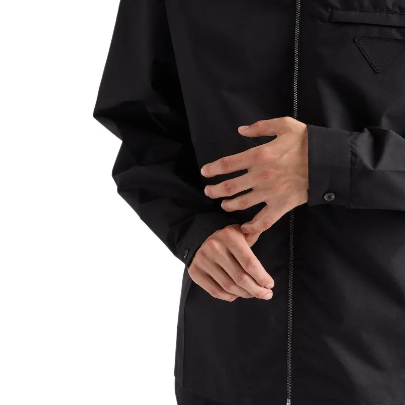 PRADA Zip Up Long Sleeved Shirt-4