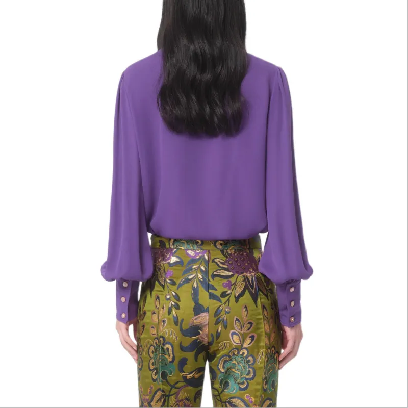 Alexander McQueen FW24 Shirt Women's Violet-3