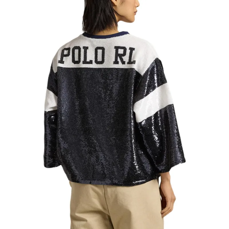 Polo Ralph Lauren Sequin embellished T shirt-3