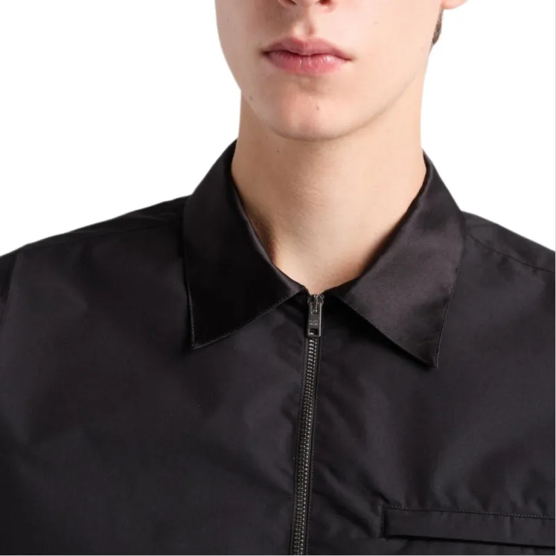 PRADA Zip Up Long Sleeved Shirt-5
