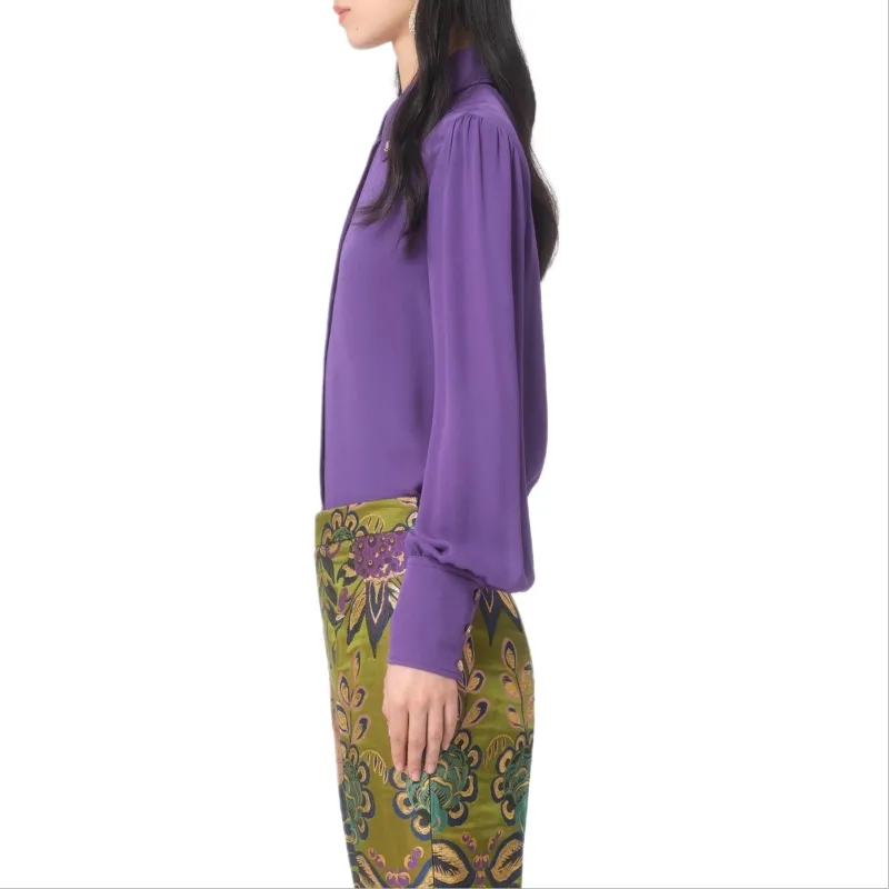 Alexander McQueen FW24 Shirt Women's Violet-4