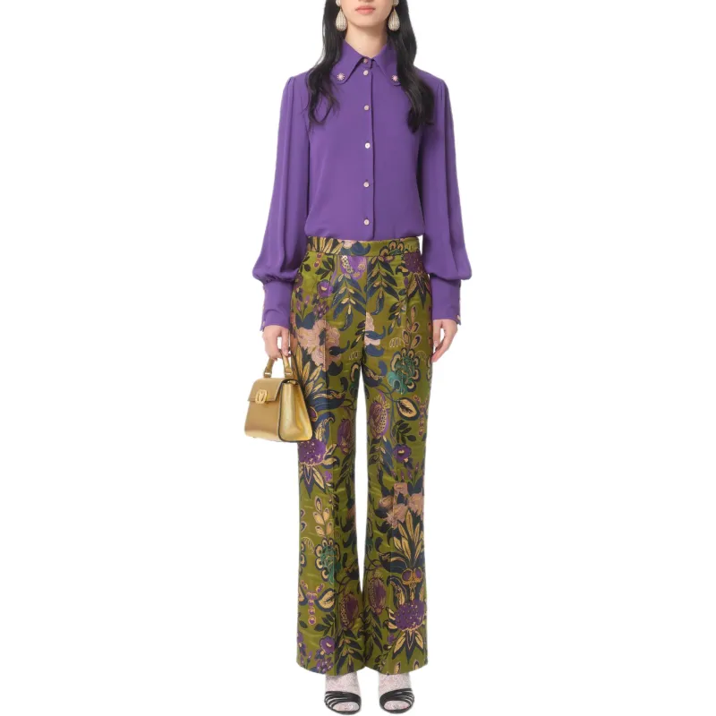 Alexander McQueen FW24 Shirt Women's Violet-1