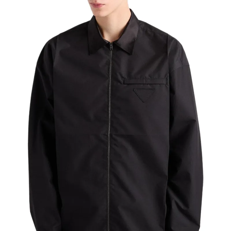 PRADA Zip Up Long Sleeved Shirt-3